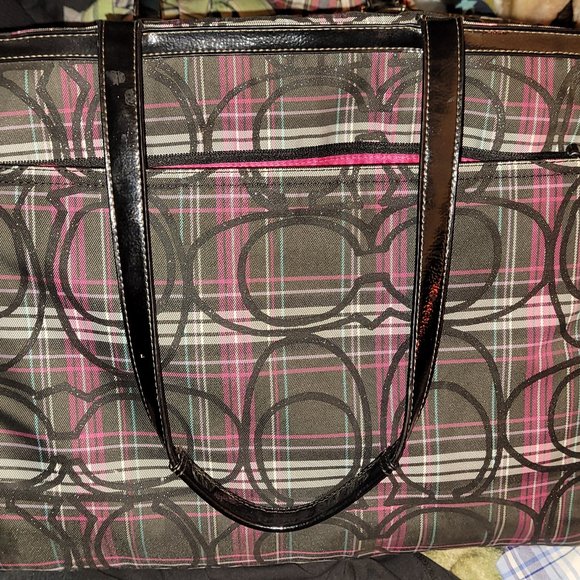 Coach Tartan diaper bag - Picture 1 of 6